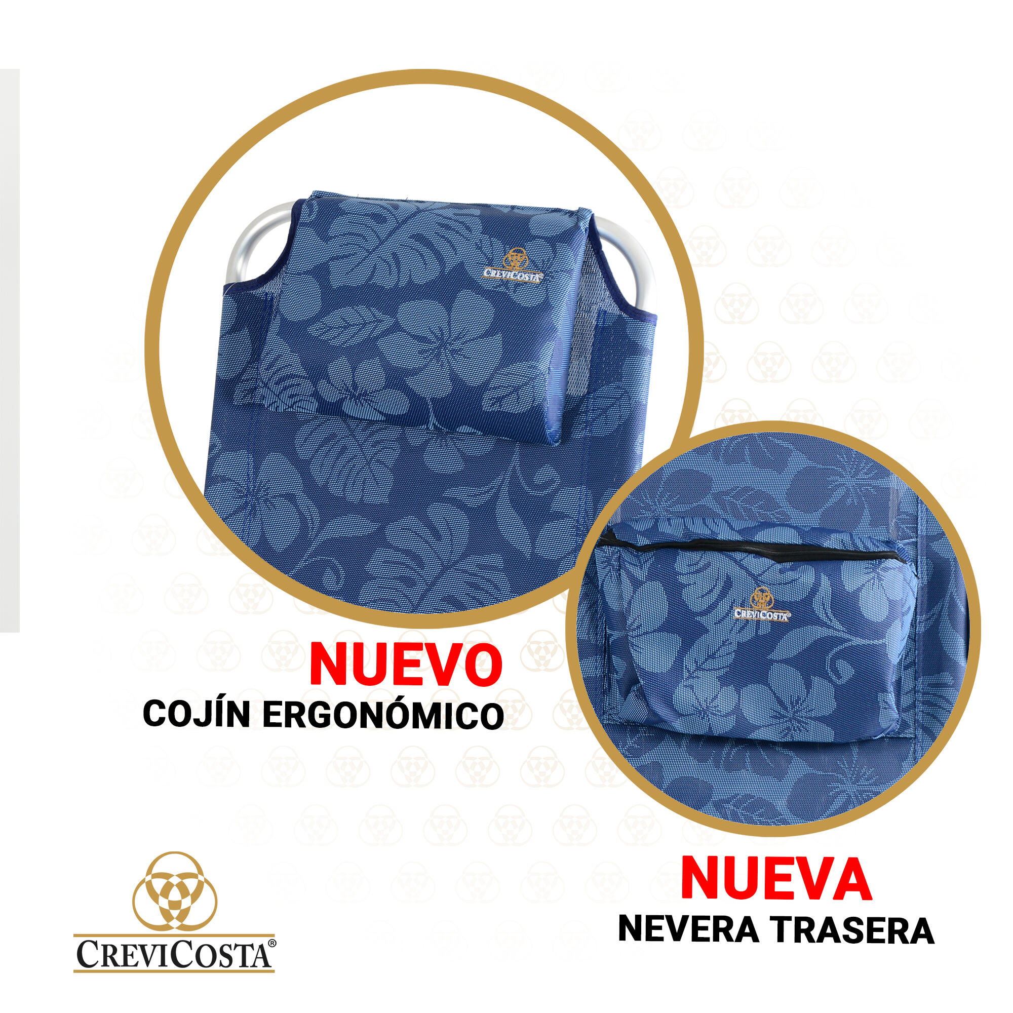 Silla de Playa Palmera 2081-3 NEW - CREVICOSTA. Flowers 3/7