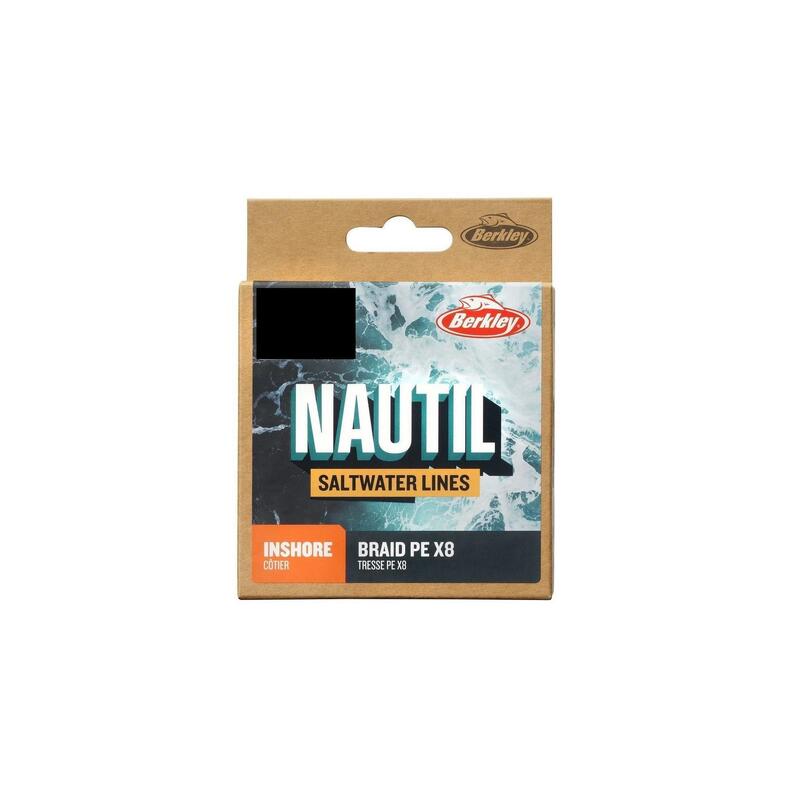 Fir de pescuit BERKLEY NAUTIL Braidx8 AquaBlue pentru apă sărată, 300 m