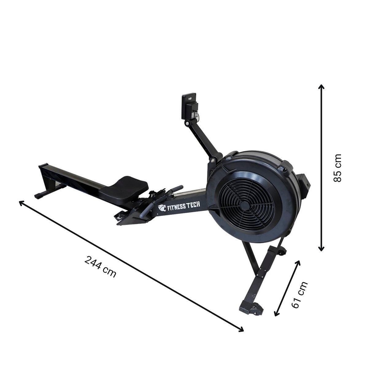 Máquina de remo profissional  - Air Rower Fitness Tech 2/11