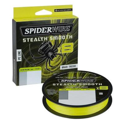 Stealth smooth 8 gele gevlochten vislijn (150 m)