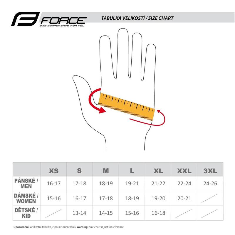 Manusi MTB Force Autonomy Galben Fluo S