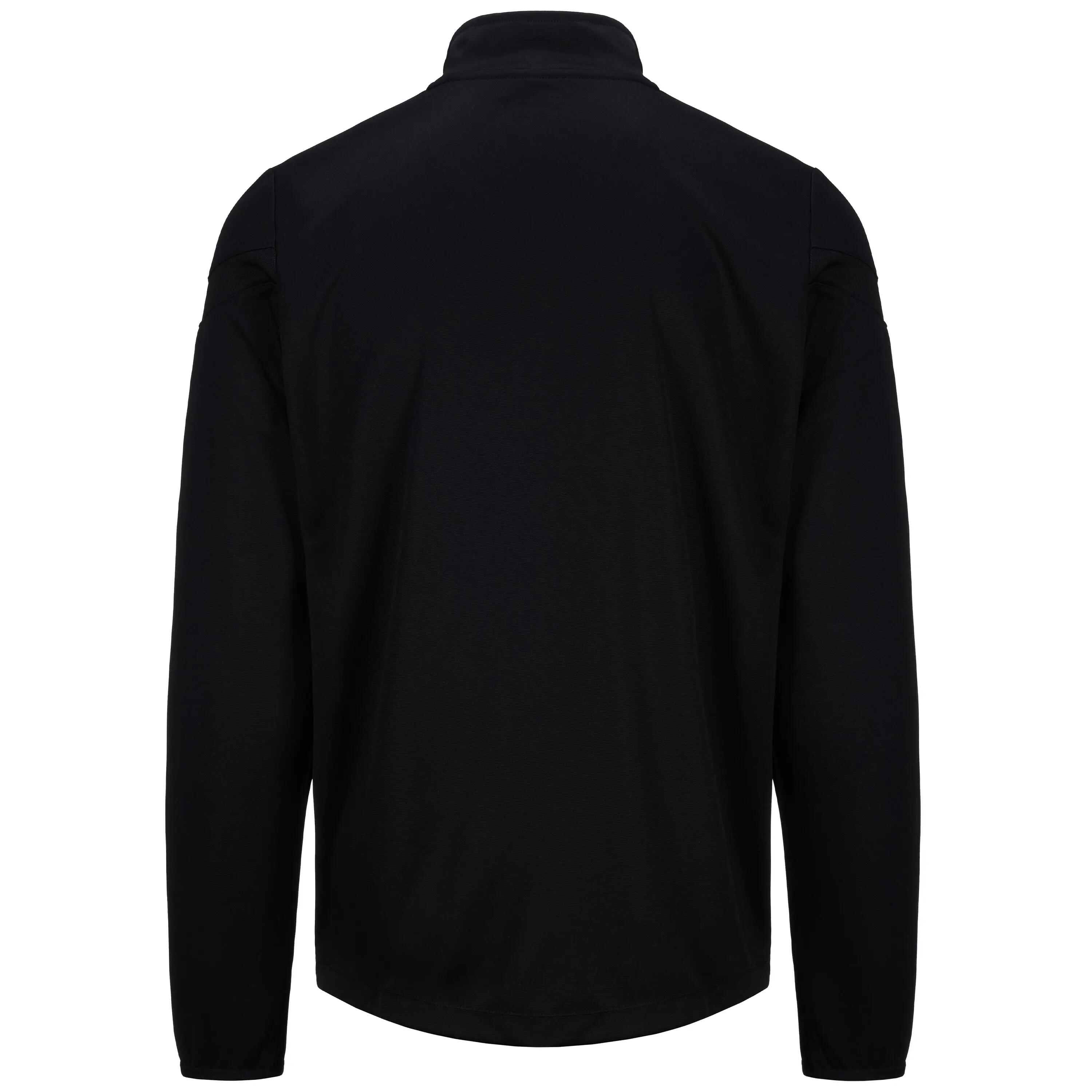 Sudadera de hombre en poliéster negro para fútbol 4/5