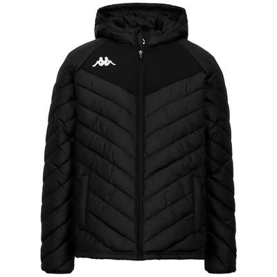 Jas - sport - heren - coachjack slim fit, met capuchon en rits - zwart