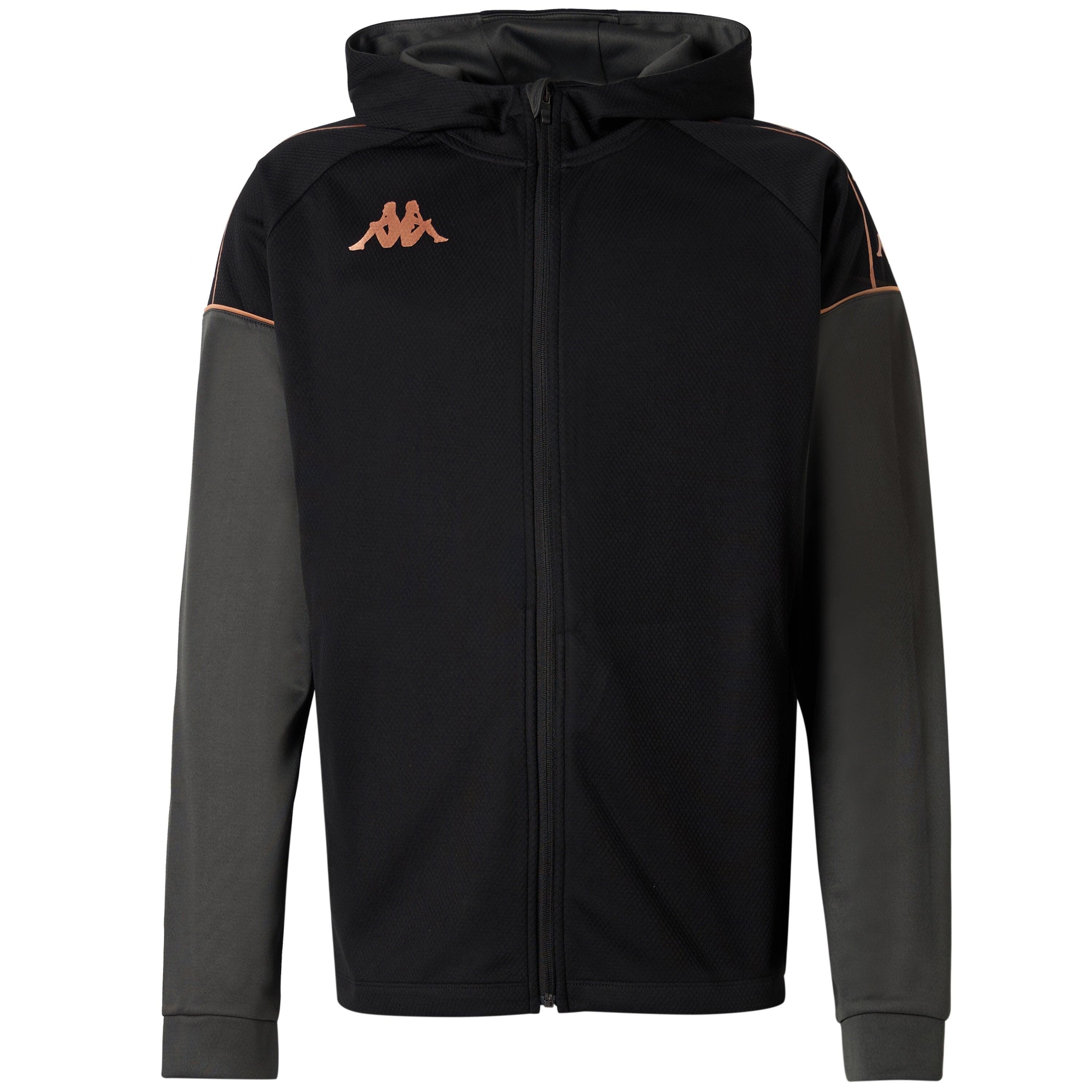Veste à capuche de football homme Mevolo noir 1/4