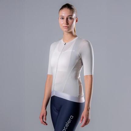 Maillot cyclisme femme été manches courtes Respirant Jersey vélo route