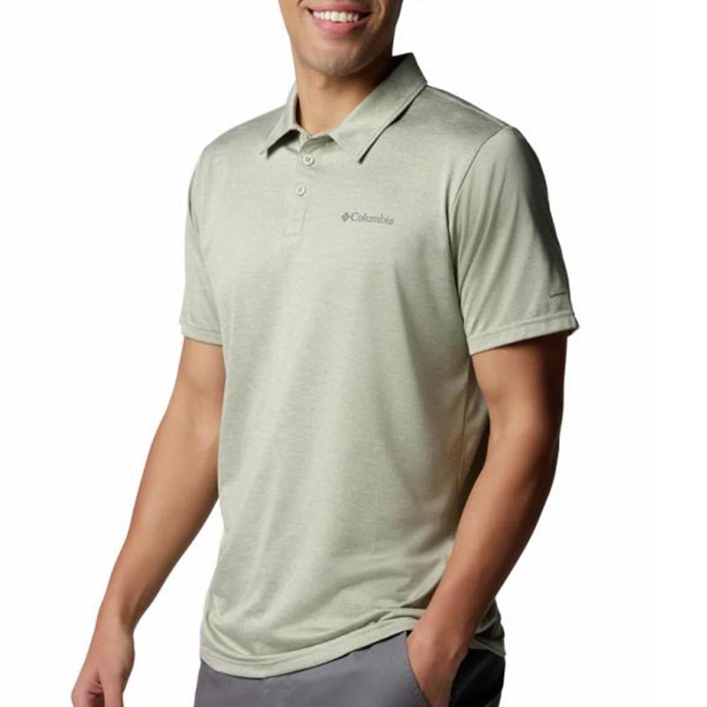 Men's Columbia Hike Khaki Polo Shirt