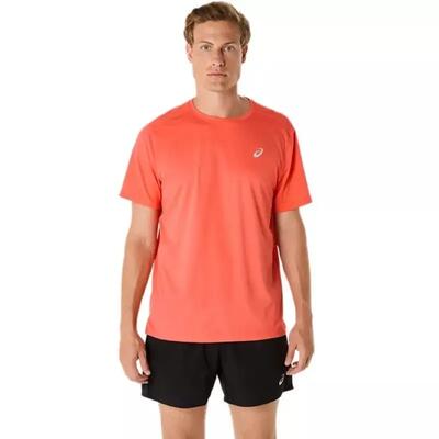 Asics core red heren jersey met korte mouwen