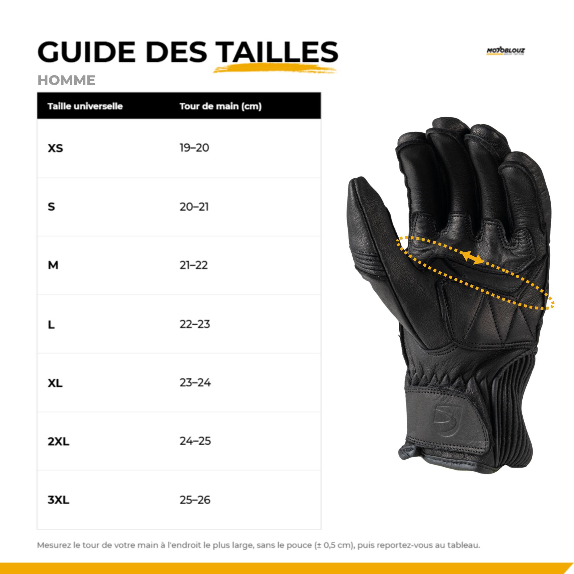 Gants moto homologués CE CAIRO 7/7