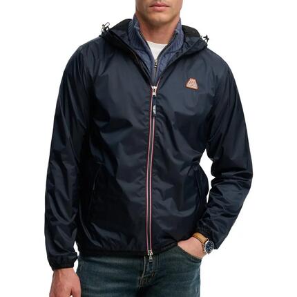 Superdry Essential Tri Windbreaker Herren Regenjacke Schwarz