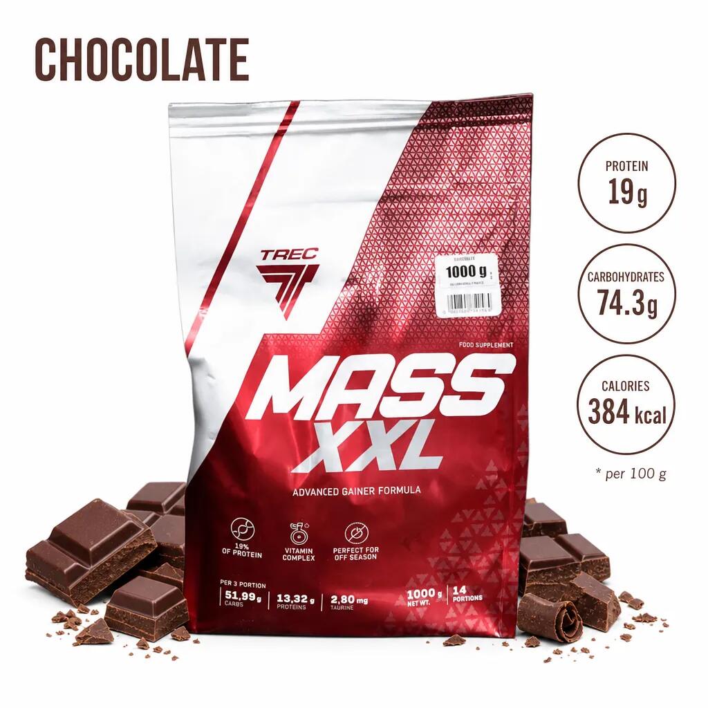 Mass XXL Gainer Chocolate 1KG Trec Nutrition 2/2