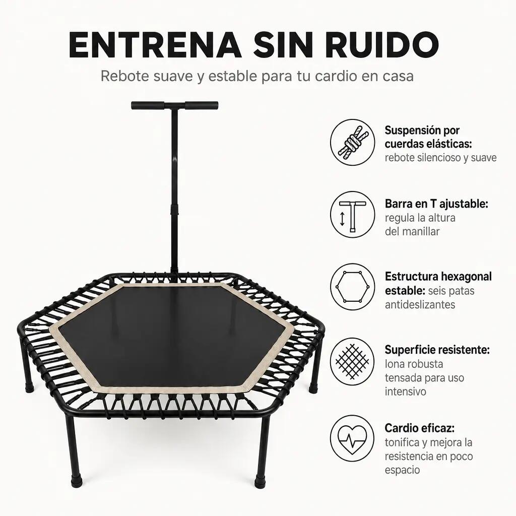 Cama Elástica de Fitness 3 em 1 Dobrável 6/7