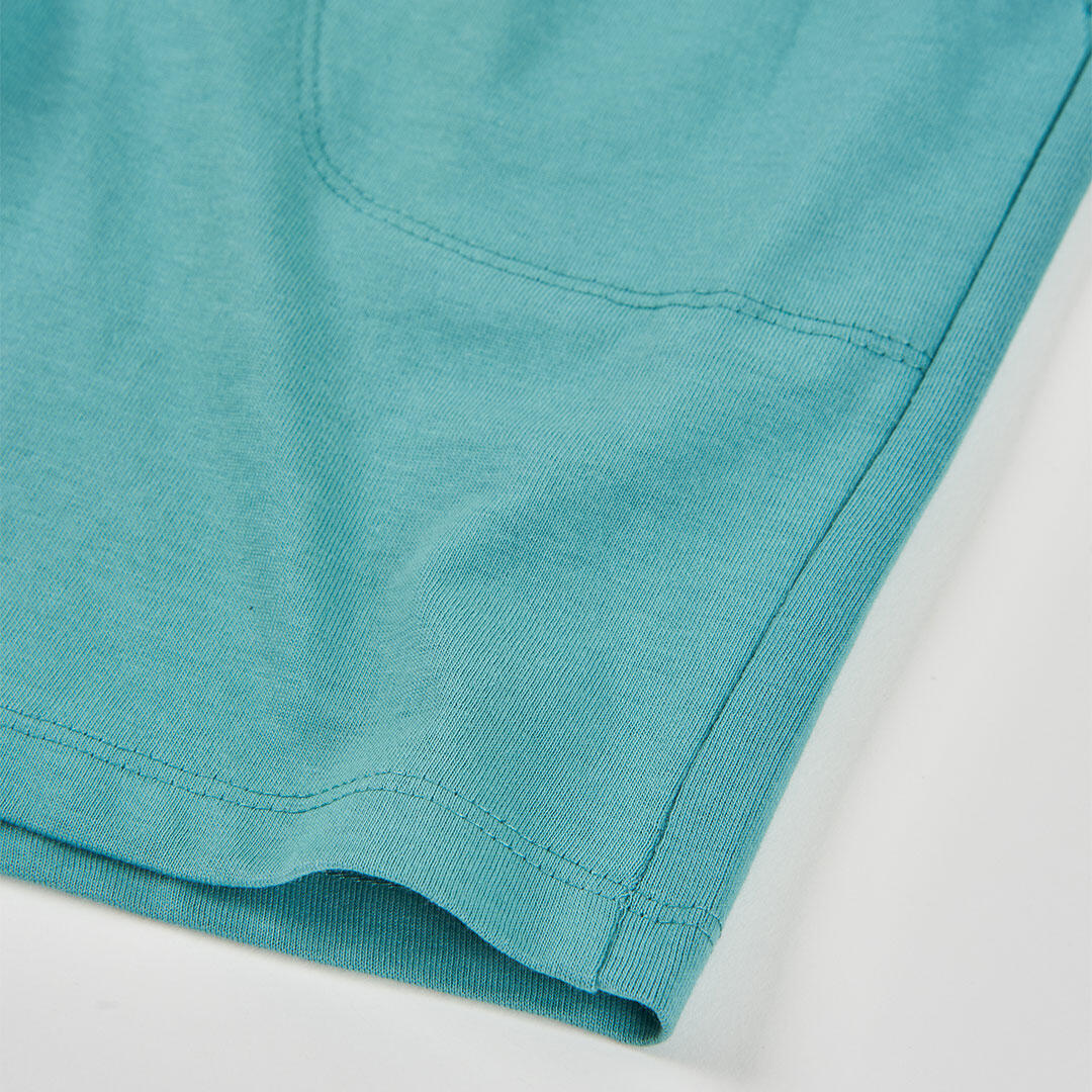 Bermudas de punto para niño con estampado lateral verdes 4/4