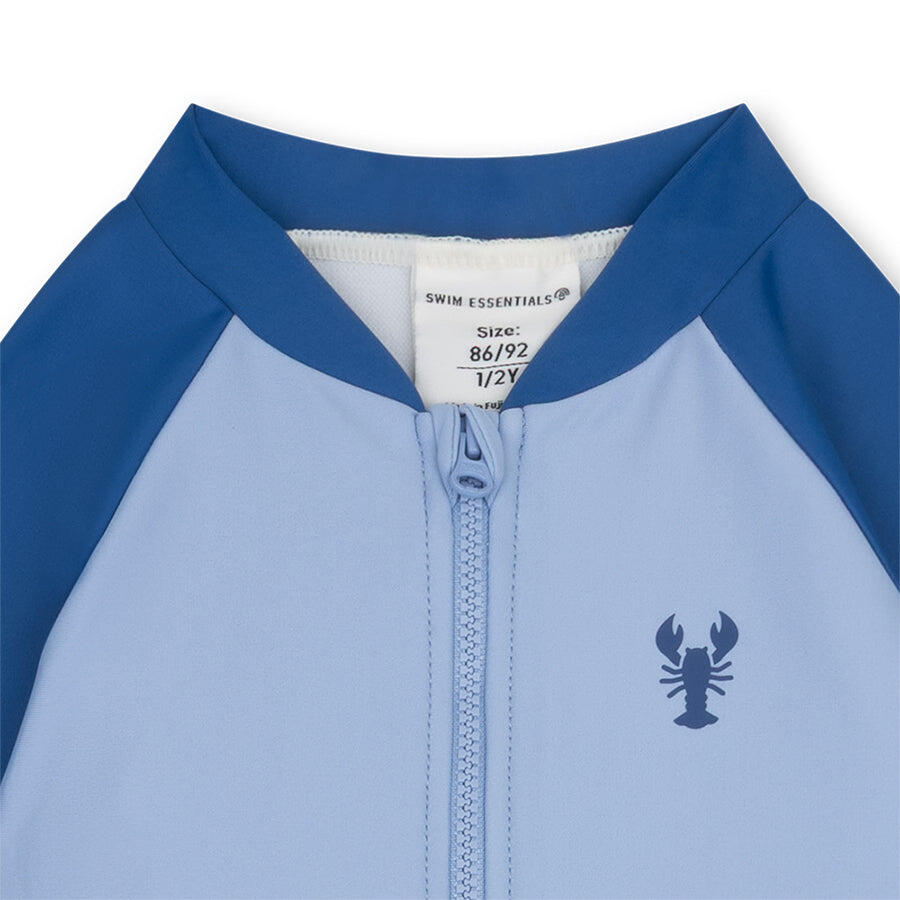 Bañador UV Niños 6-12 Meses - Azul - Con Rayas - 74/80 5/6