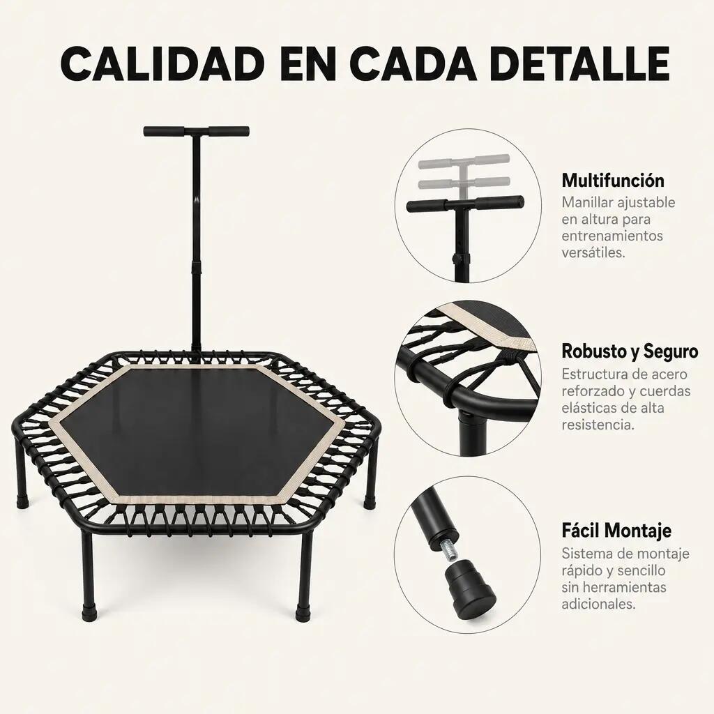 Cama Elástica de Fitness 3 em 1 Dobrável 5/7