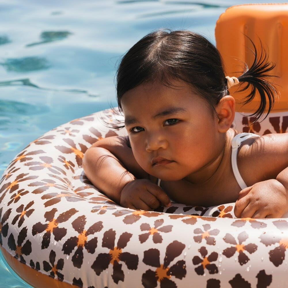 Swim Essentials Salvagente mutandina arancione con fiore selvatico 1 2 anni 4/5
