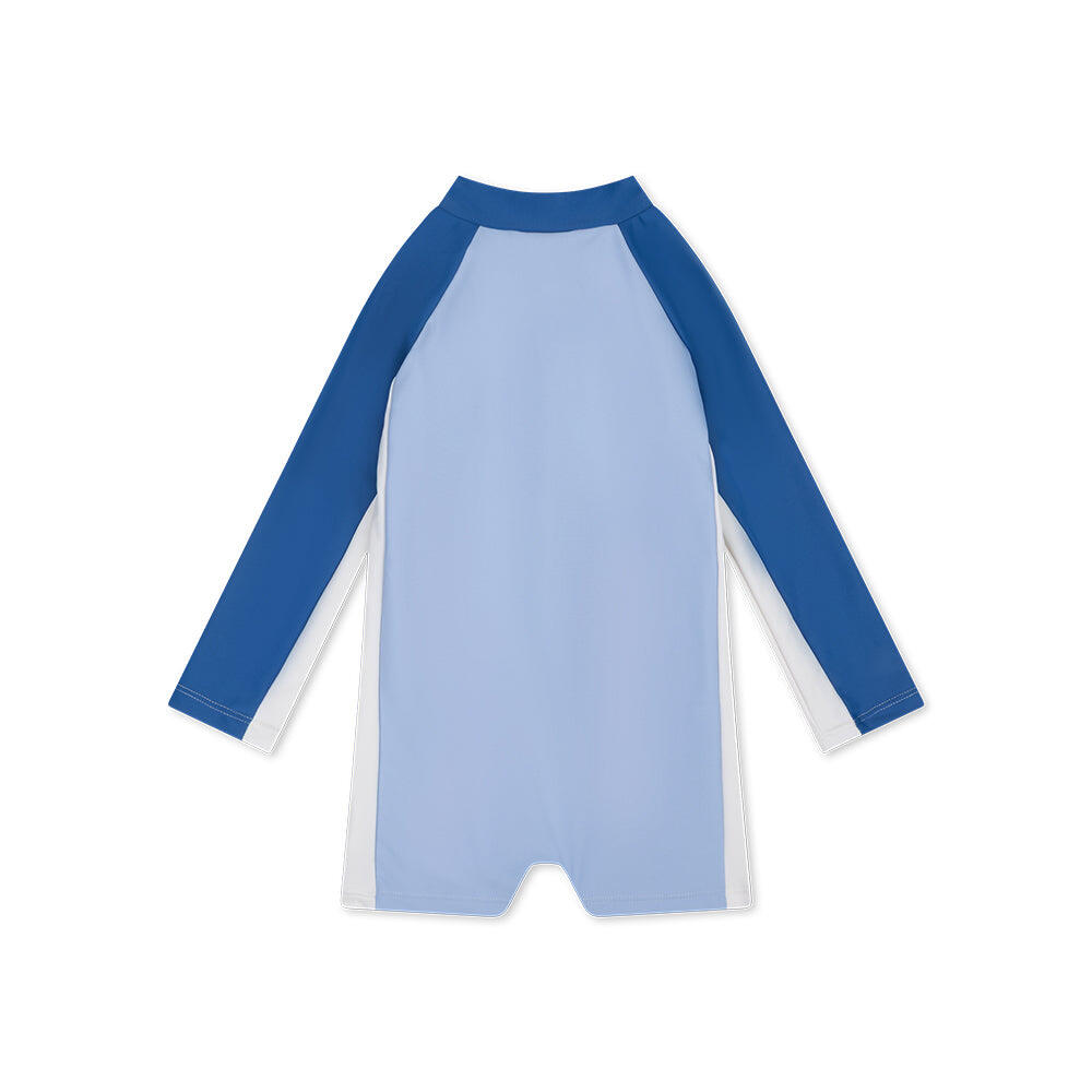 Bañador UV Niños 6-12 Meses - Azul - Con Rayas - 74/80 3/6