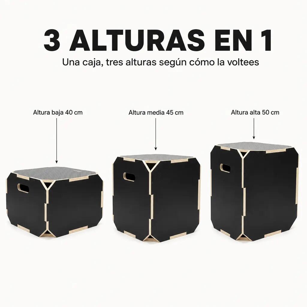 Cajón Pliométrico Antideslizante 16/18 Pulgadas 6/7