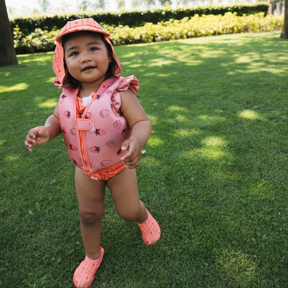 Swim Essentials Schwimmweste - Pink - Strawberry Fields - 1/2 Jahre 5/6