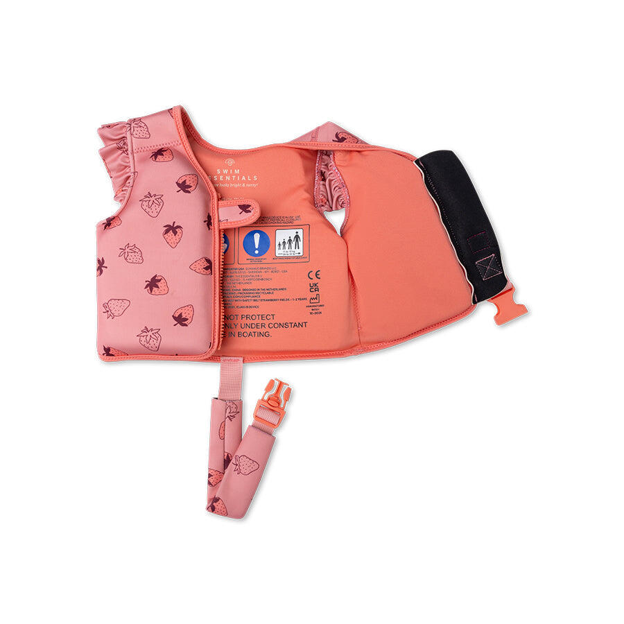 Swim Essentials Schwimmweste - Pink - Strawberry Fields - 1/2 Jahre 4/6