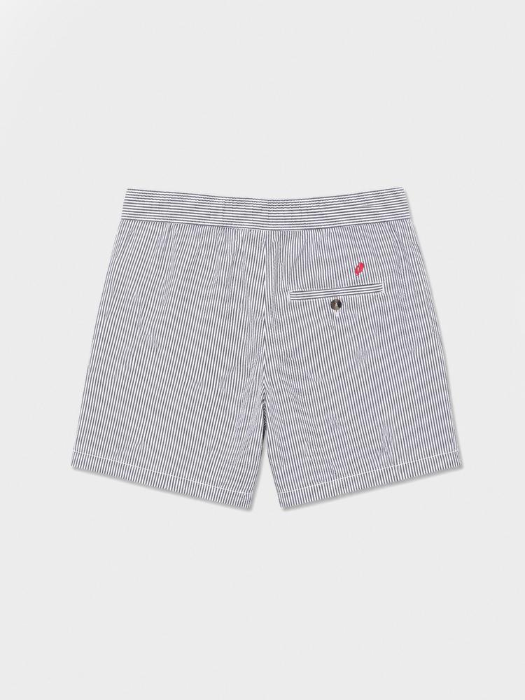 Bermuda - Sport - Homme - Ceinture élastiquée, rayé - CLEMIBER - Bleu marine 4/5