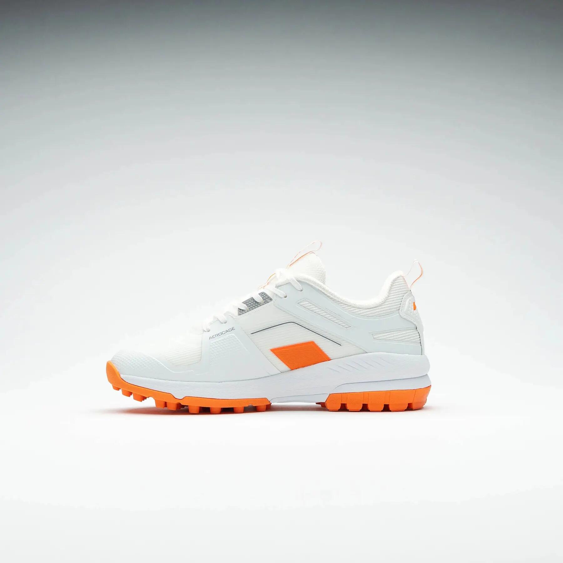 Grays Aero Cage X10 Hockeyschuhe Wit/Oranje 3/7