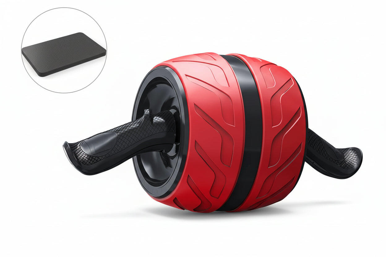 Rebound Ab Roller Automatic Recoil Ab Wheel with Knee Mat