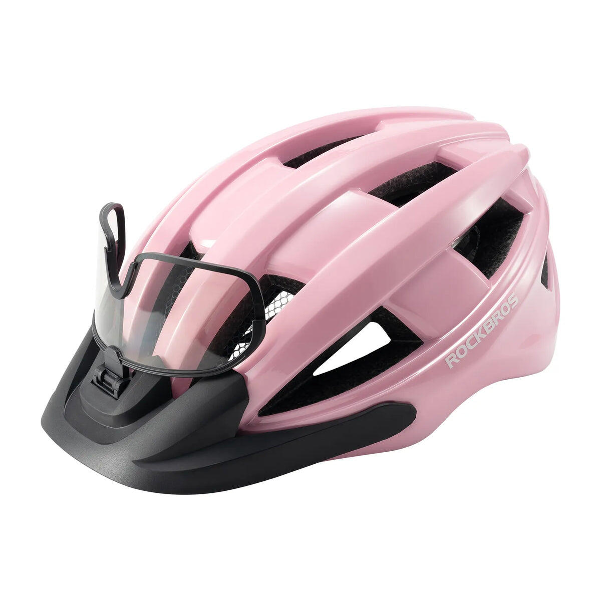 Bike Helmet with Photochromic Visor USB Rechargeable TailLight 55-61cm