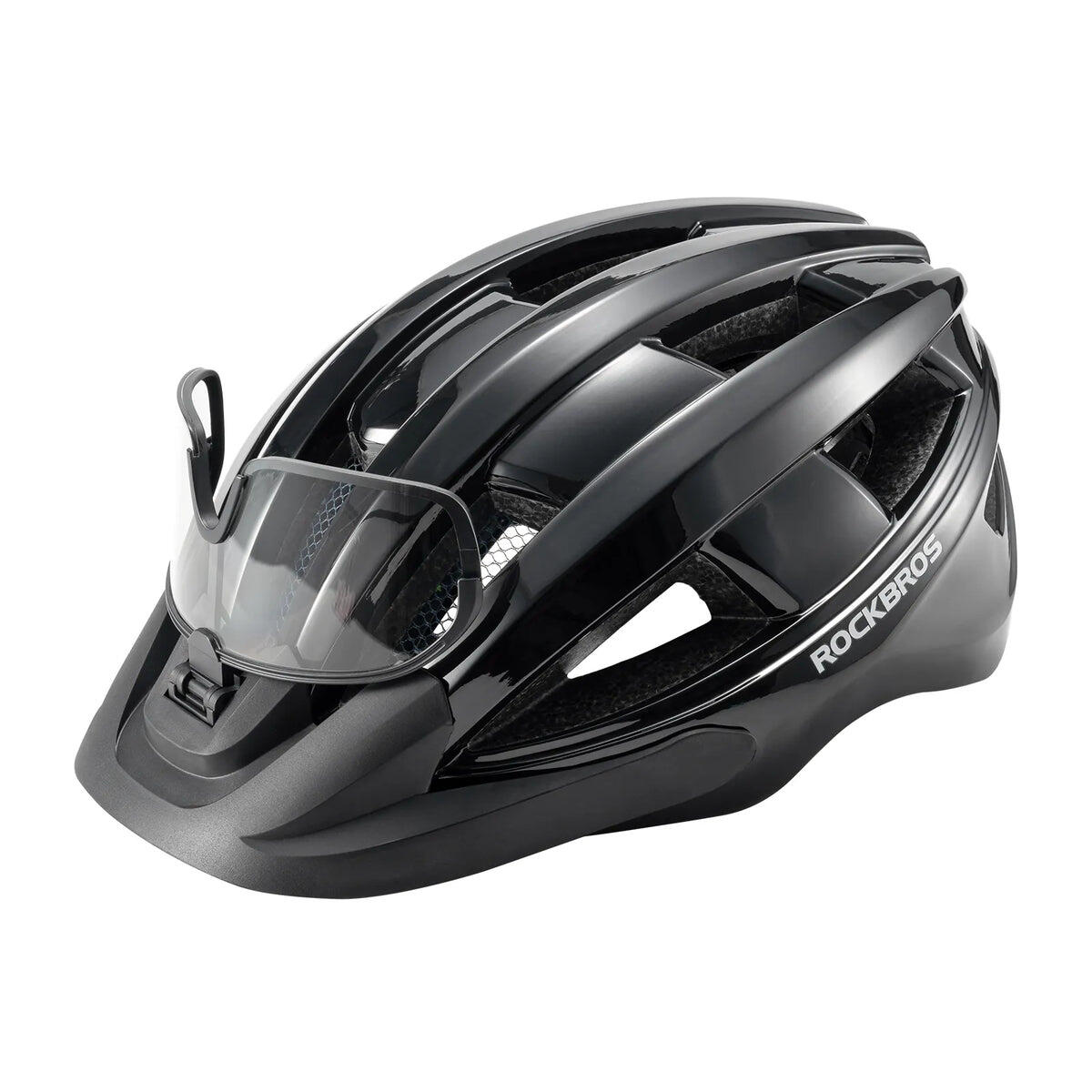 Bike Helmet with Photochromic Visor USB Rechargeable TailLight 55-61cm