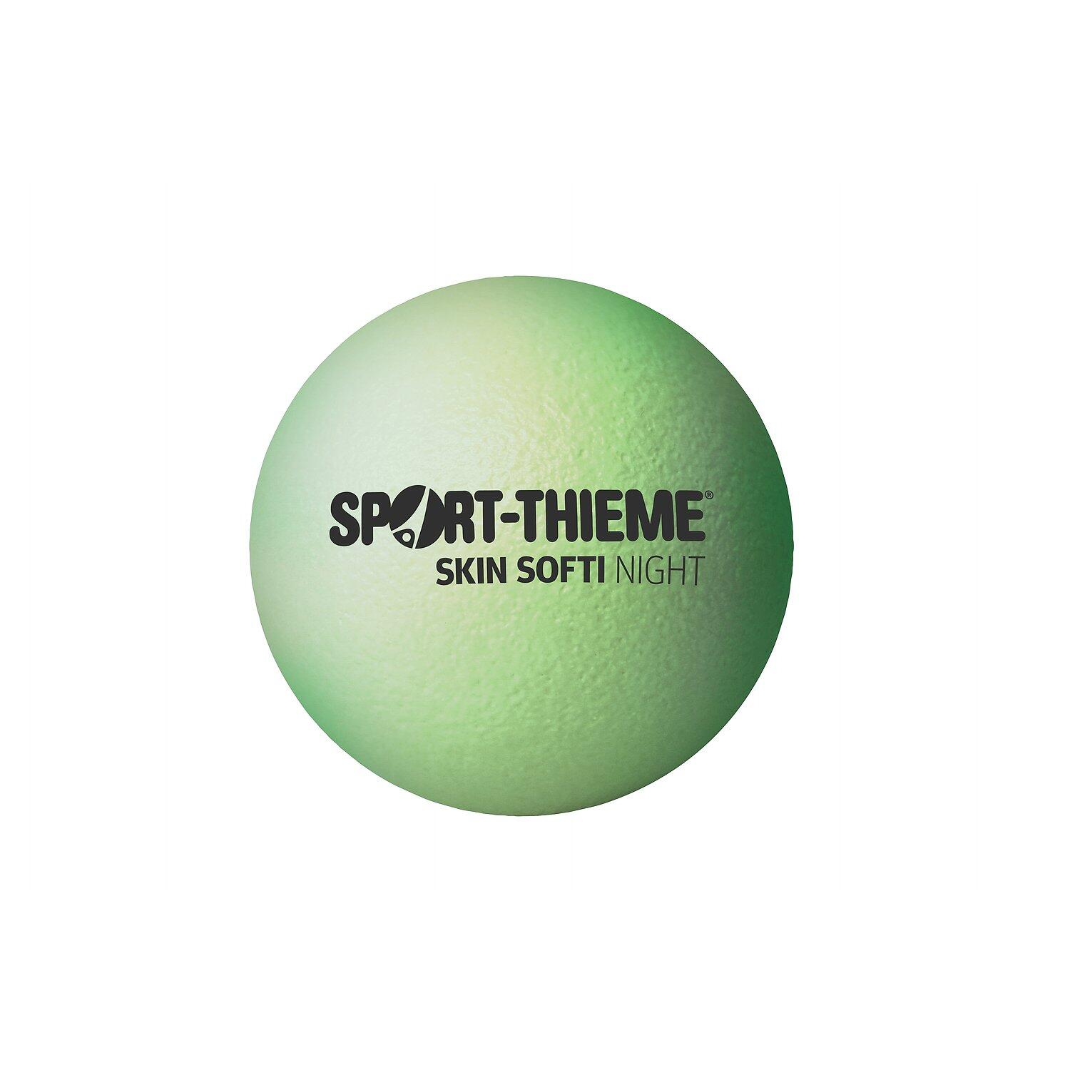 Weichschaumball Skin Softi Night Handball Unisex Weiß, Fluoreszierend 4/6