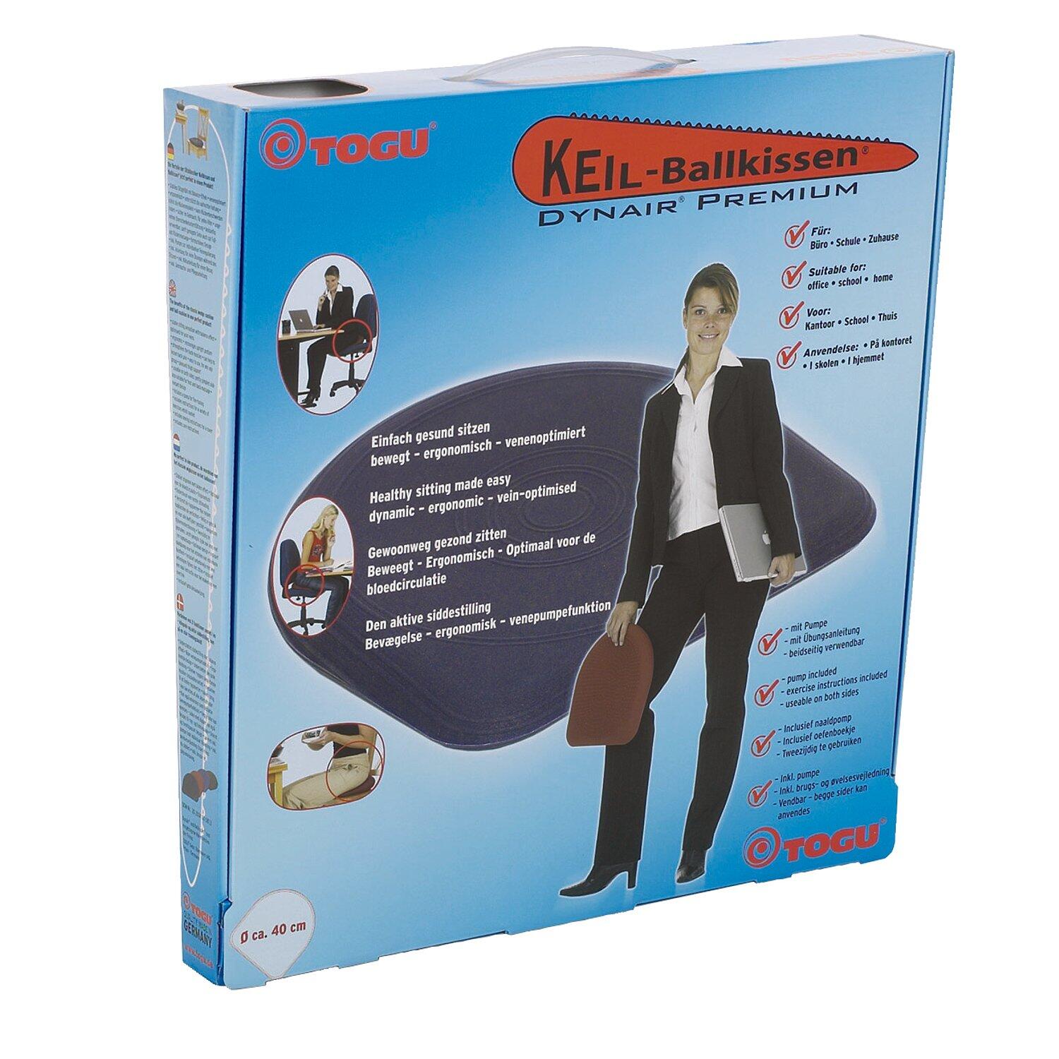 Dynair Keil Ballkissen Premium, Rosso Sanfte Gymnastik Unisex 4/4