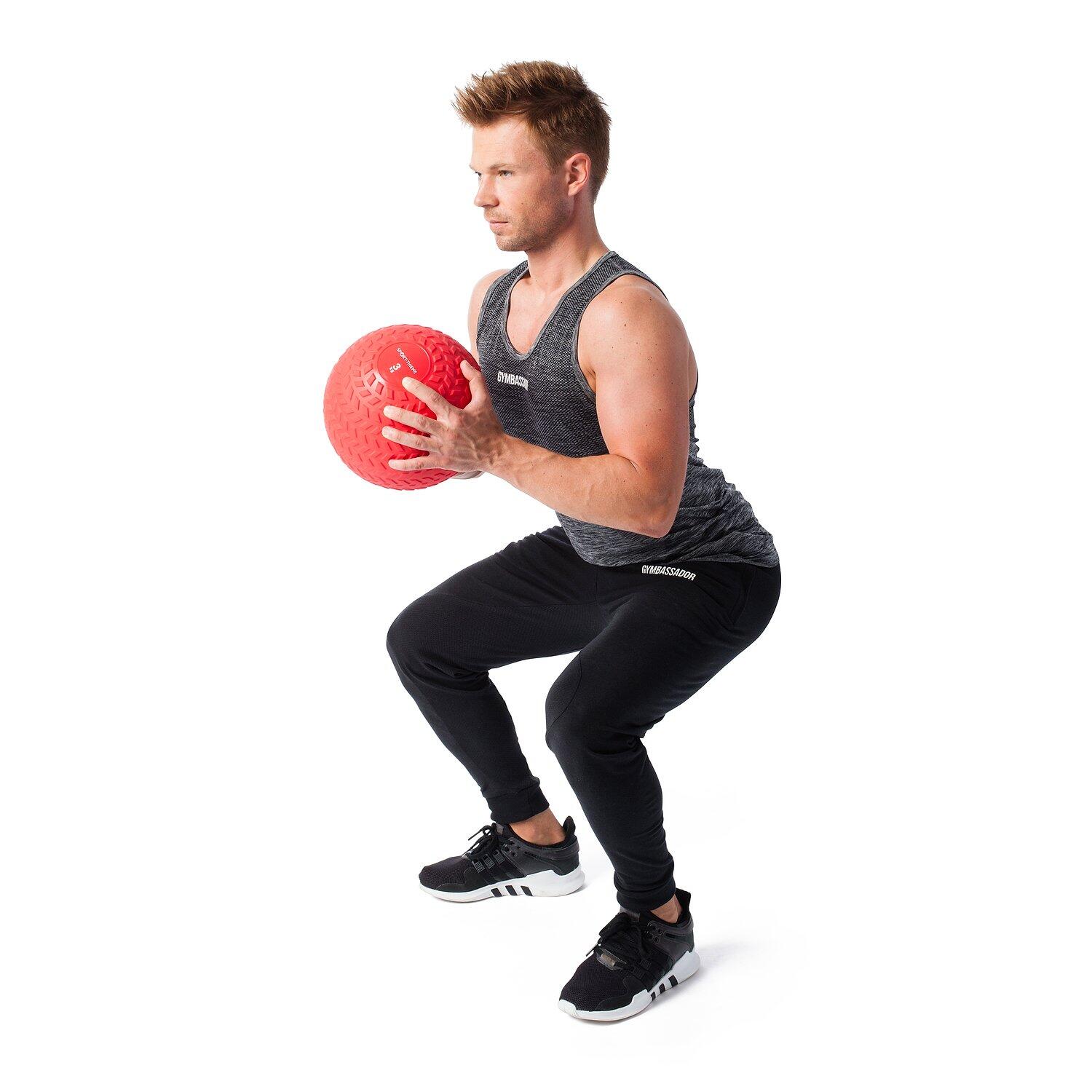 Slamball 3 kg, Rot Gymnastik Unisex Rot 4/6