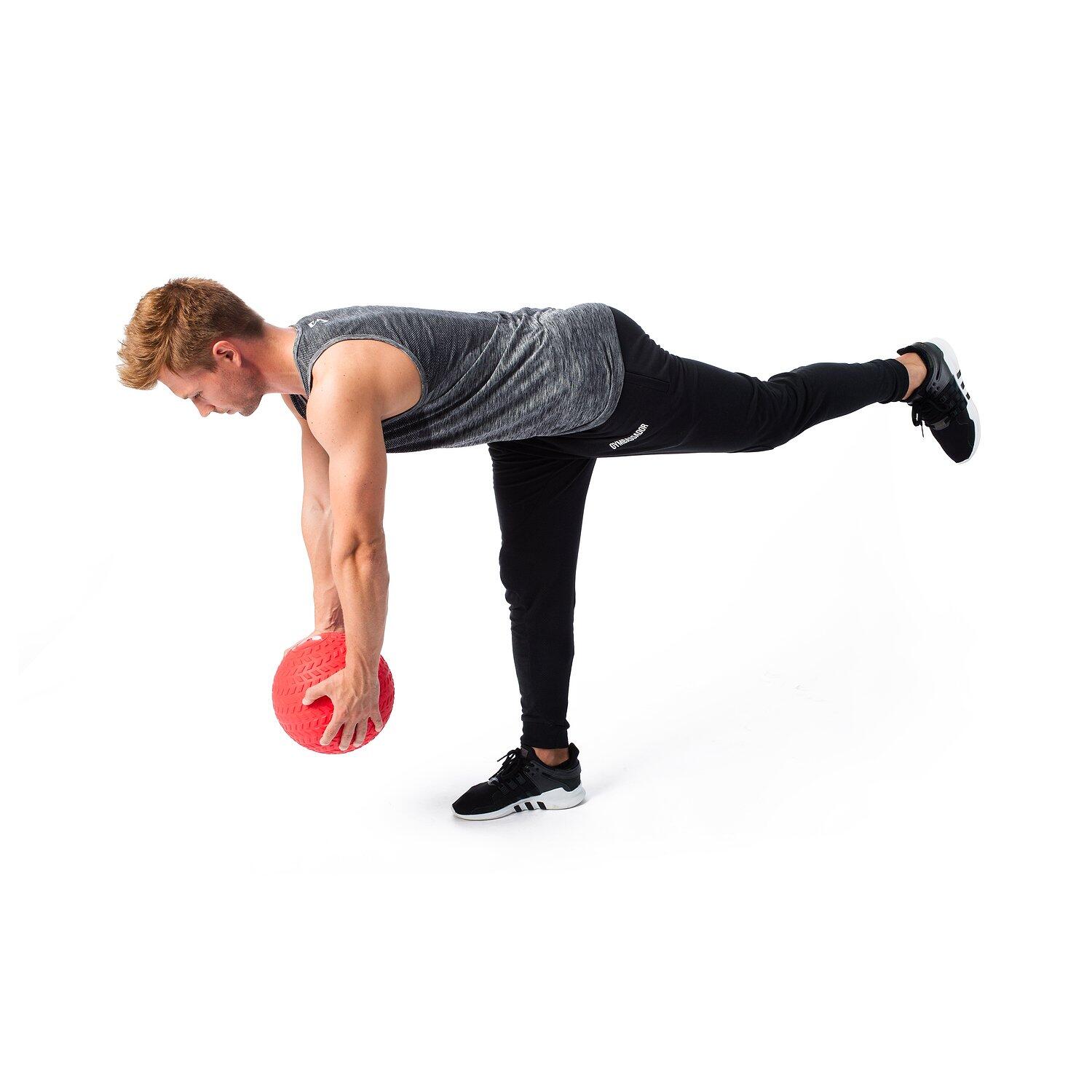 Slamball 3 kg, Rot Gymnastik Unisex Rot 3/6