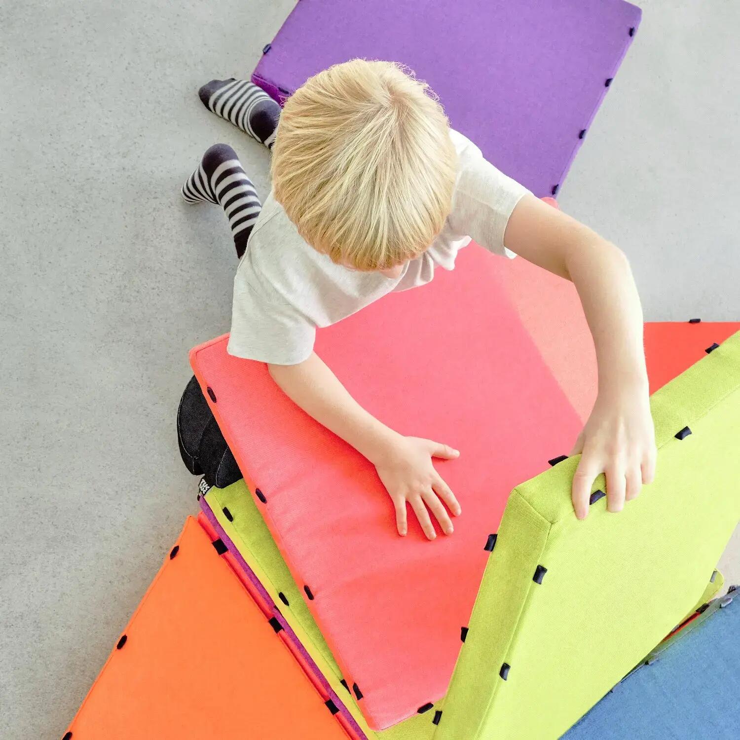 Mattenbausatz Kunterbunt Rainbow Pro 16-teiliges Set Kinderturnen 4/6