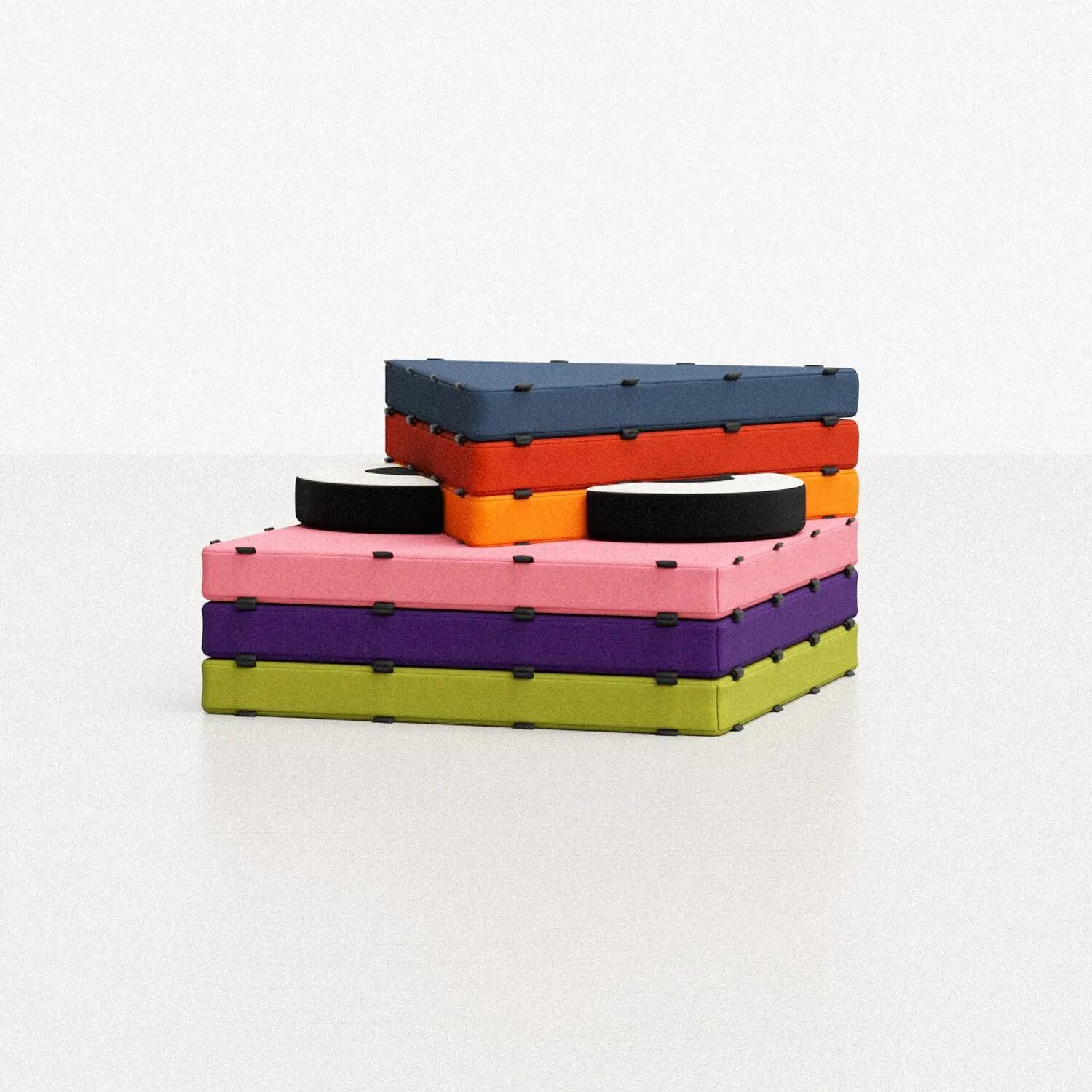 Mattenbausatz Kunterbunt Rainbow Pro 8-teiliges Set Kinderturnen 4/6