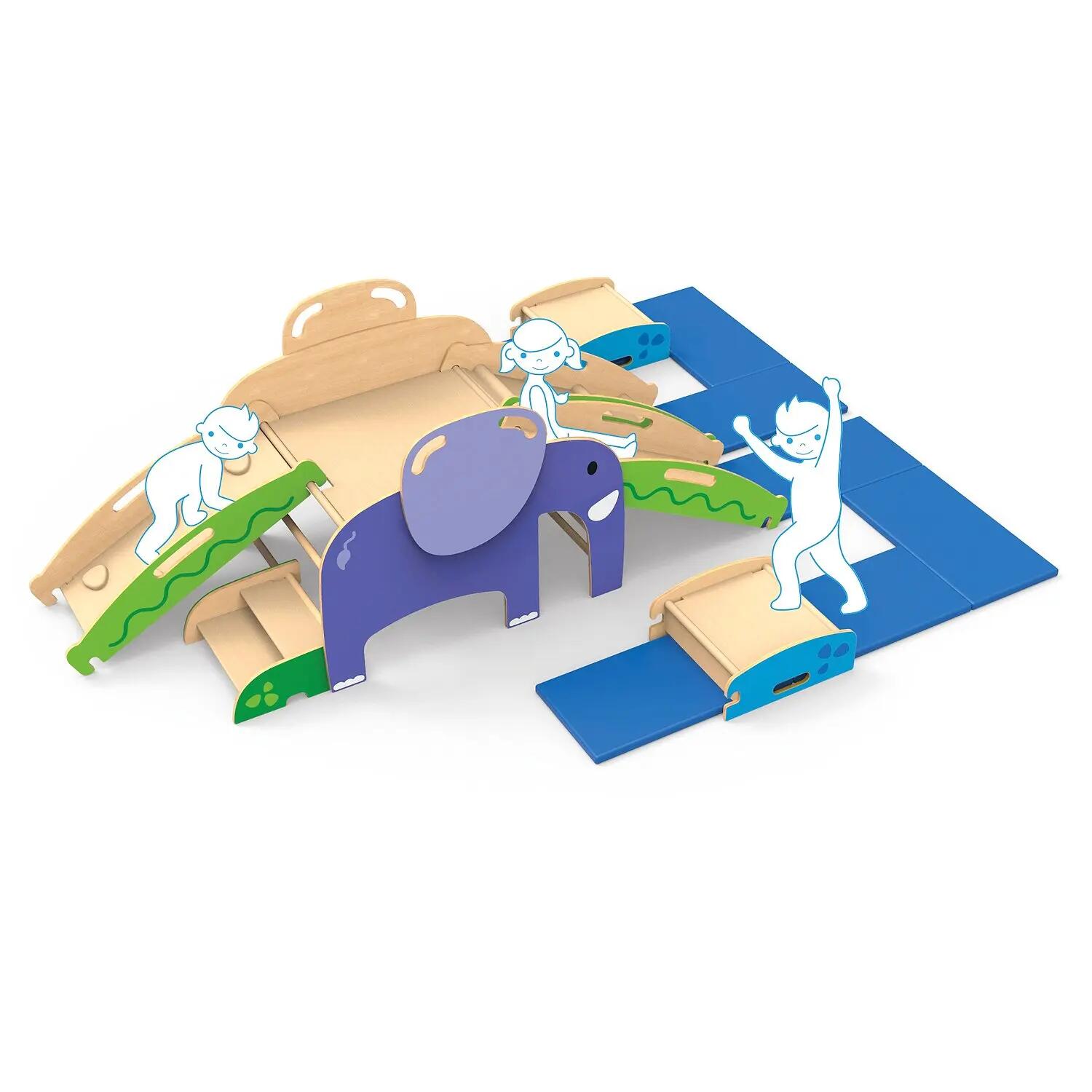 Bewegungsbaustellen-Set Wild Climber Kinderturnen Unisex 3/6