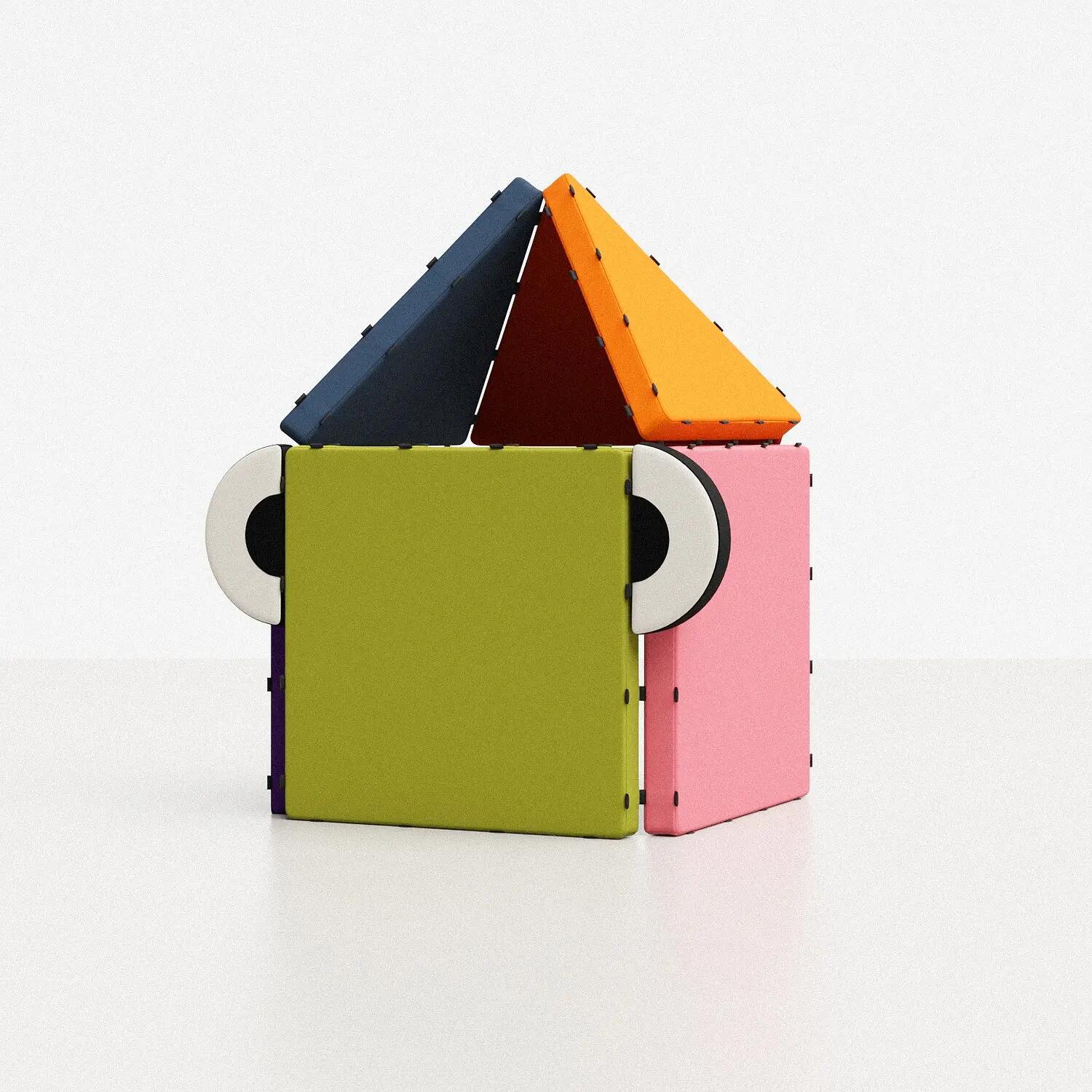 Mattenbausatz Kunterbunt Rainbow Pro 8-teiliges Set Kinderturnen 3/6