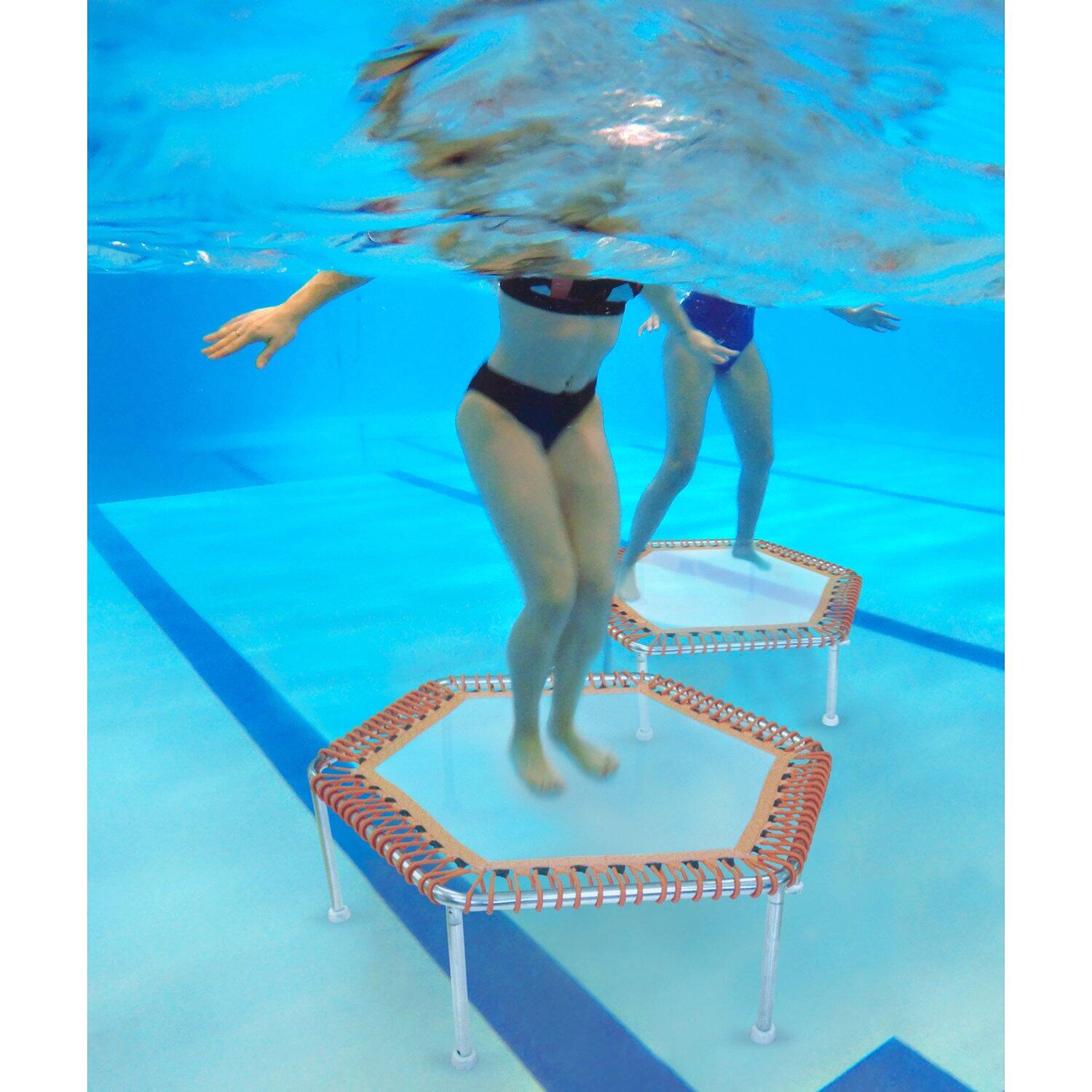 Unterwassertrampolin Hexagonal Aquafitness Unisex 3/4