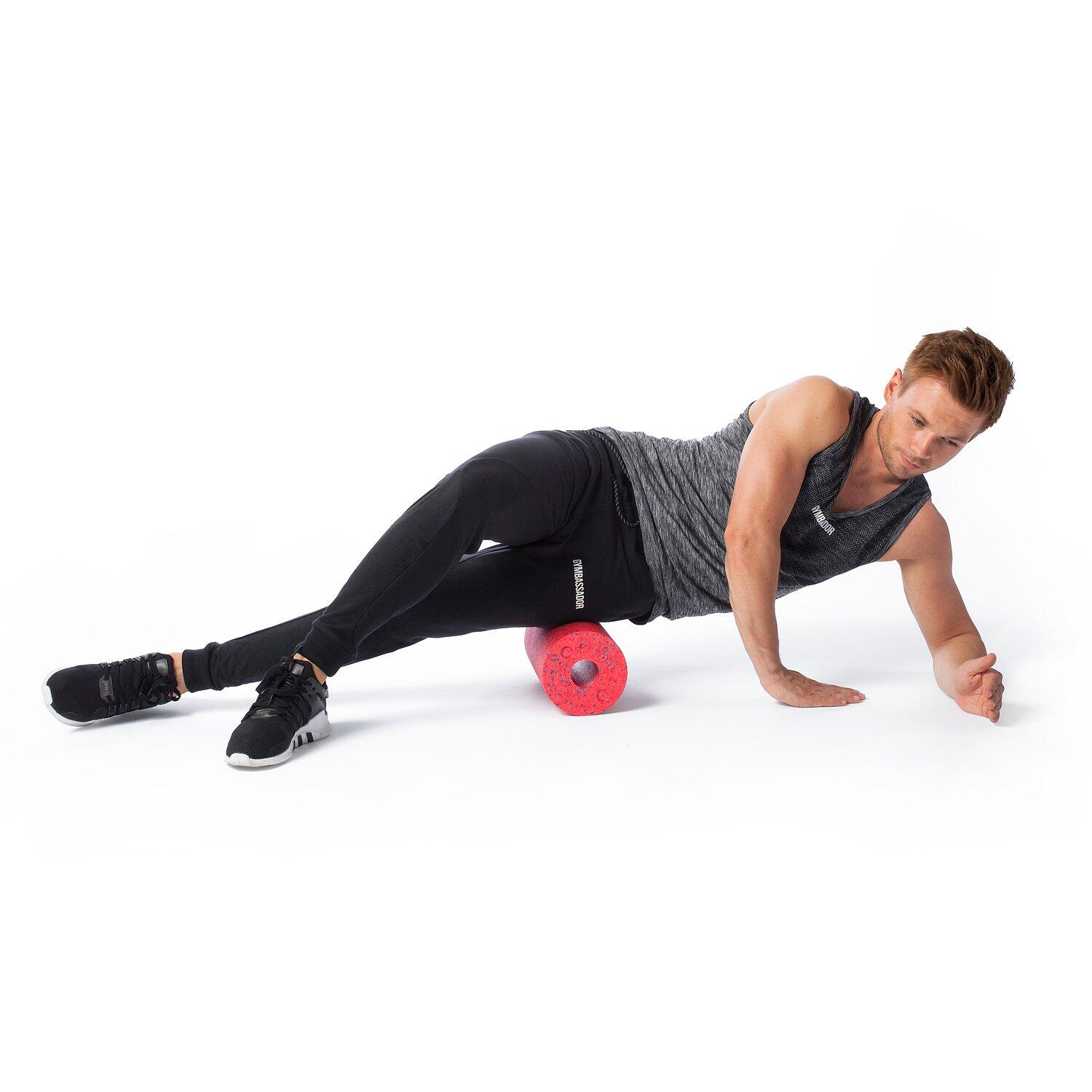 Faszienrolle The Roll Standard Fitnesstraining Unisex Rot-Blau 3/6