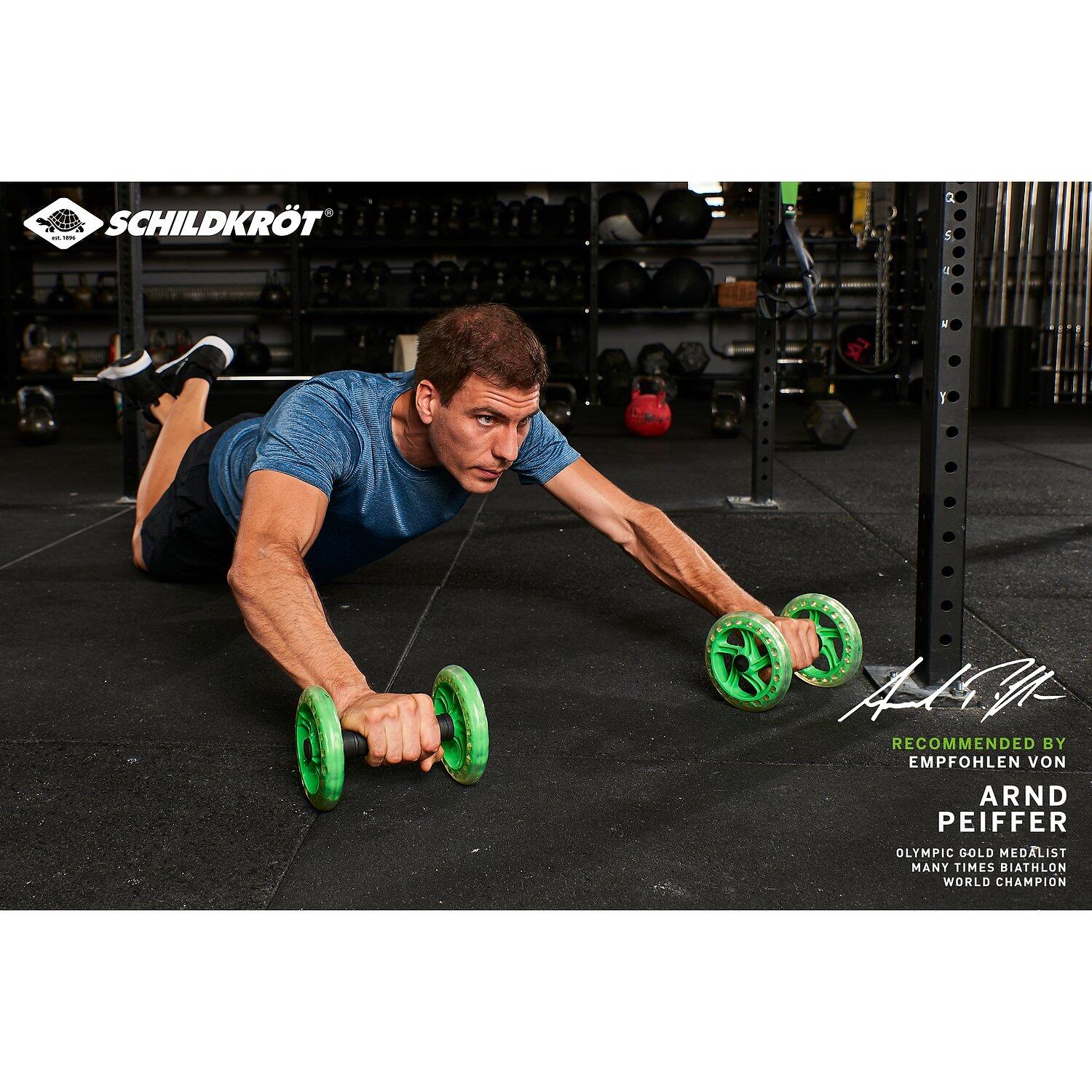 Allenatore addominale Dual Core Ruote Fitness Fitness / Krafttraining Unisex 6/7