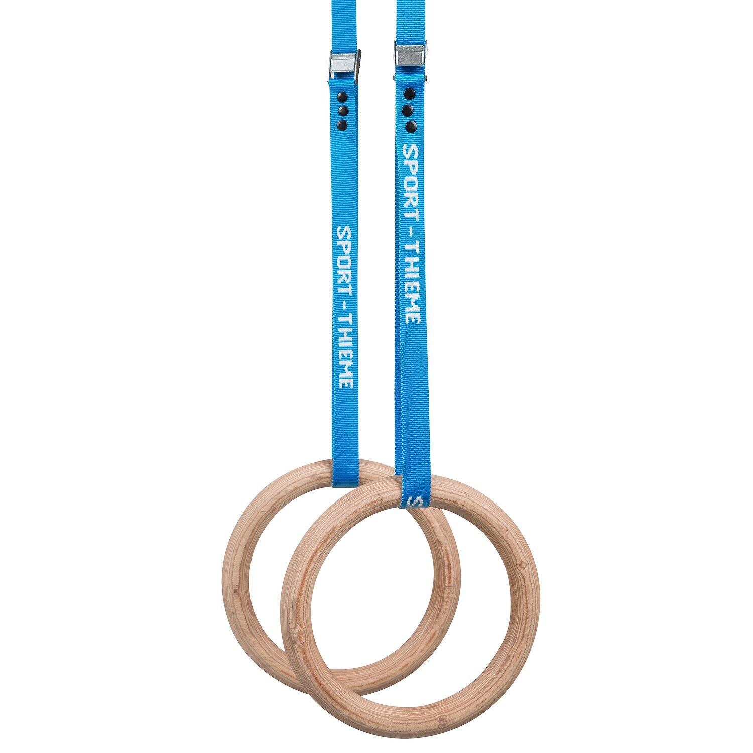 Turnringe-Set Indoor Blau Erwachsene Turnen Unisex Blau 4/6