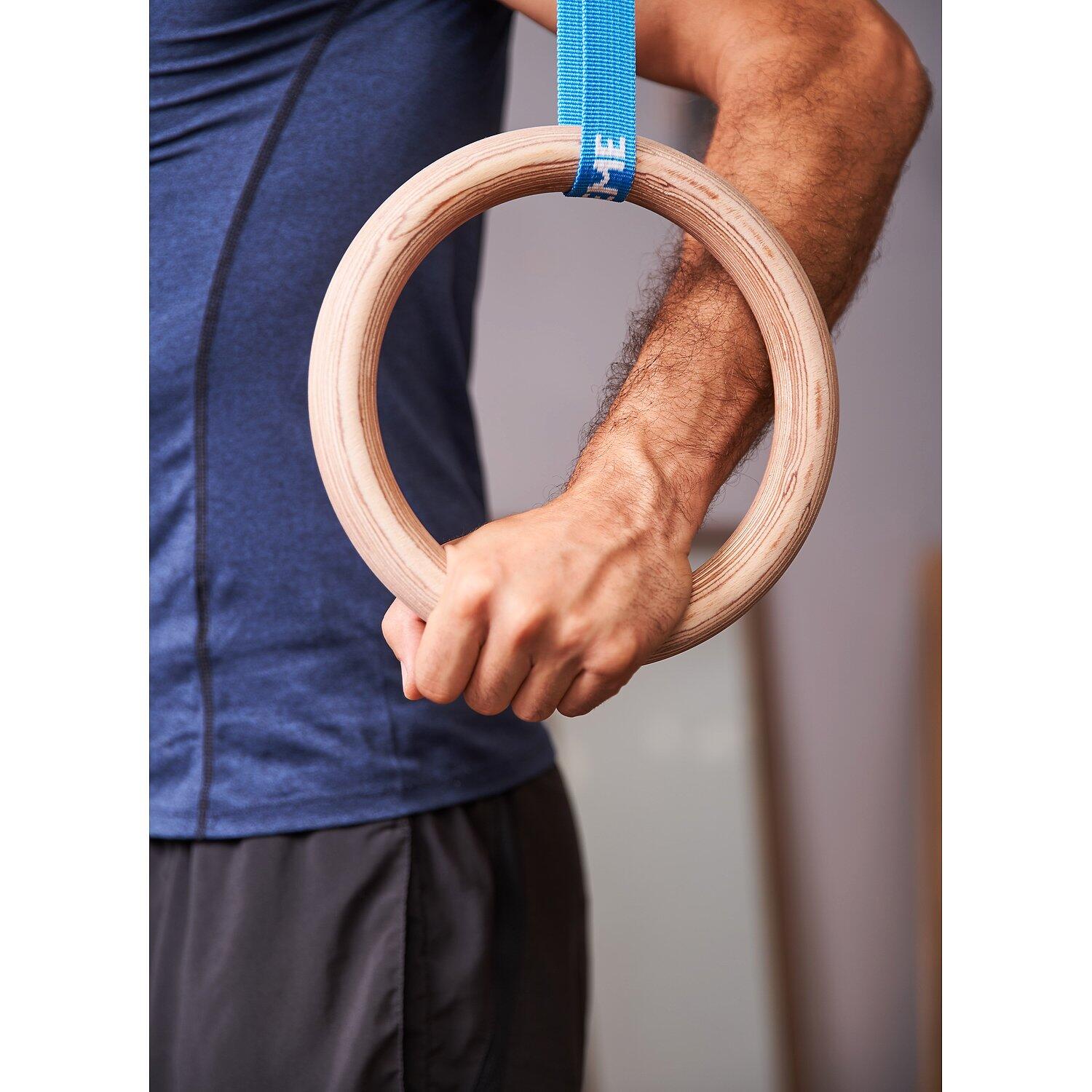 Turnringe-Set Indoor Blau Erwachsene Turnen Unisex Blau 3/6