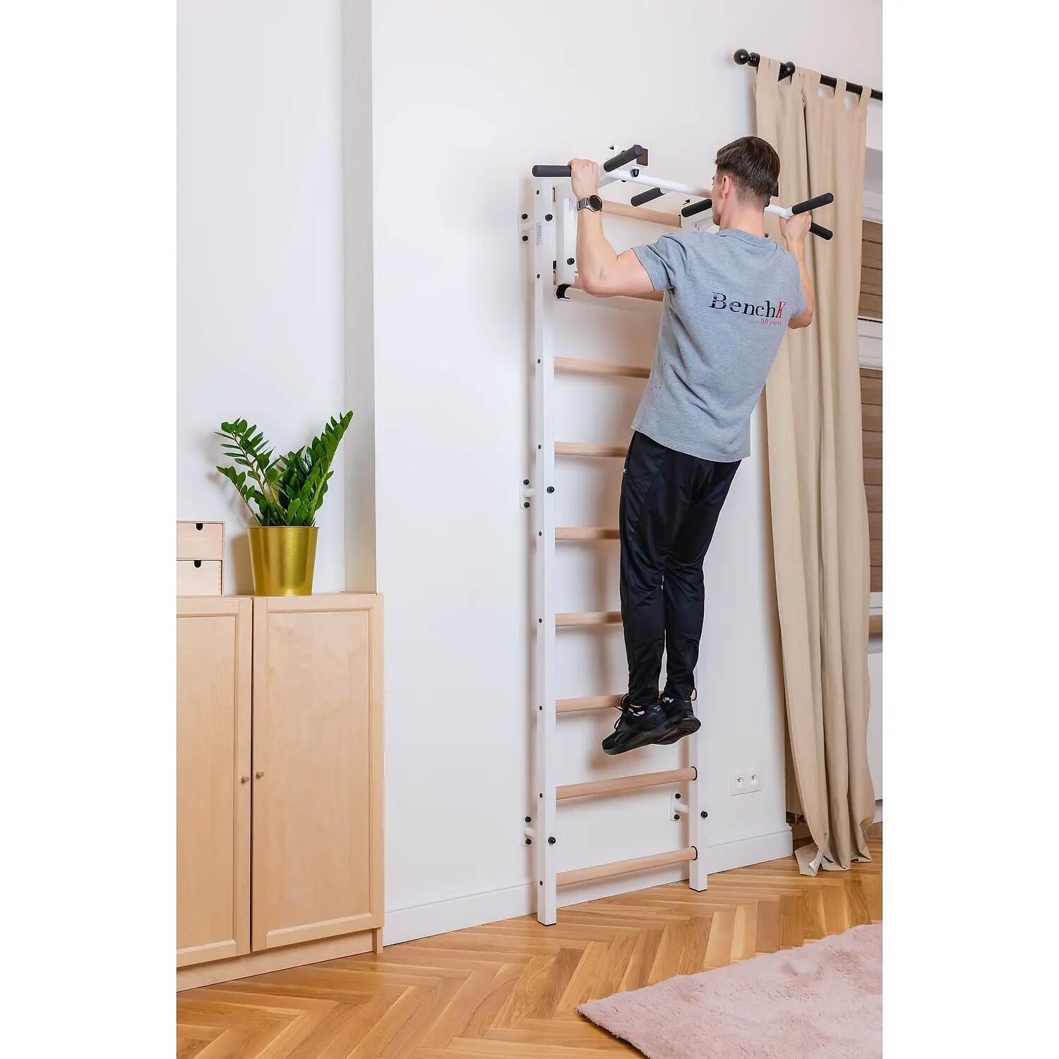 Wall Bars 731, with Pull-Up Bar 711W, white Turnen / Kunstturnen Unisex 4/4