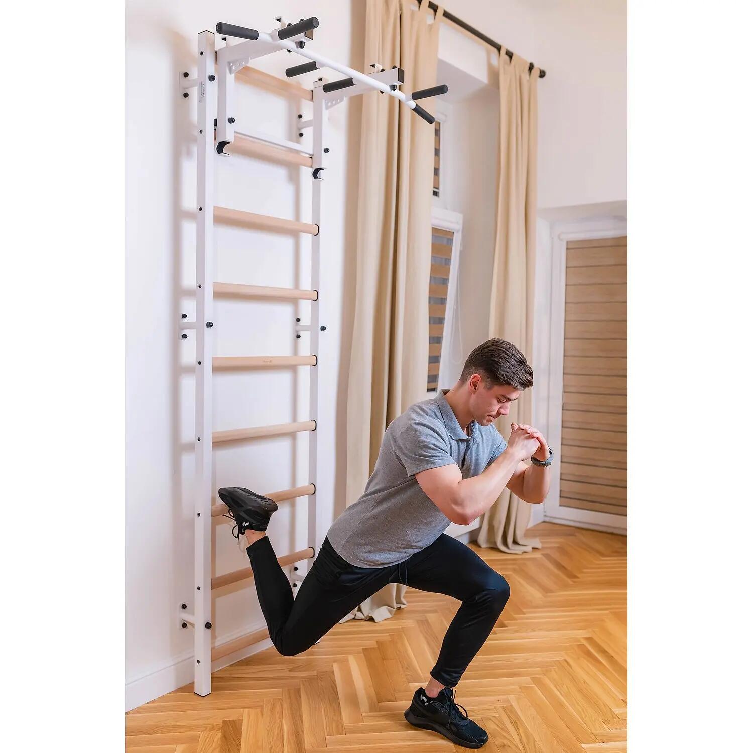 Wall Bars 731, with Pull-Up Bar 711W, white Turnen / Kunstturnen Unisex 3/4
