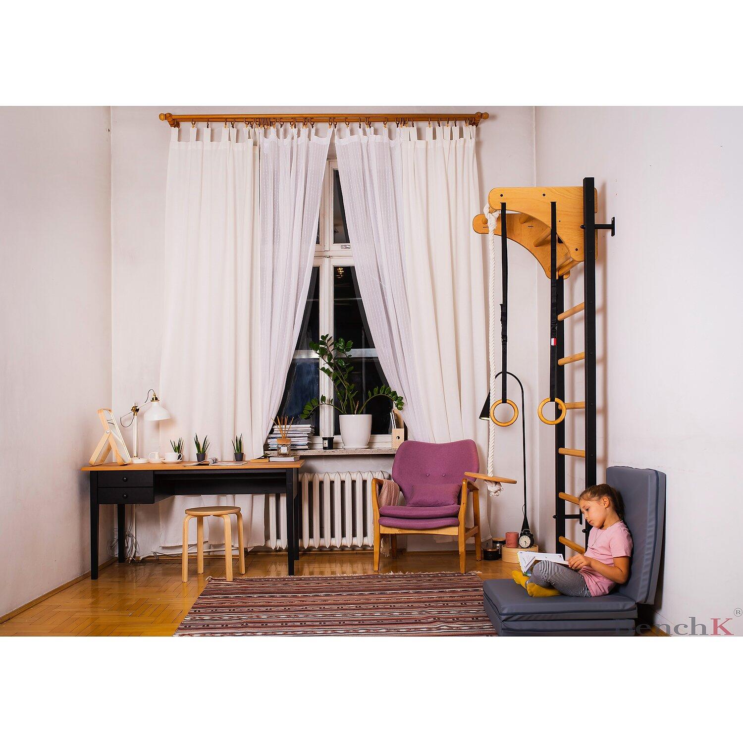 Wall Bars Fitness-System 211 212B, black Turnen / Kunstturnen Unisex 3/4