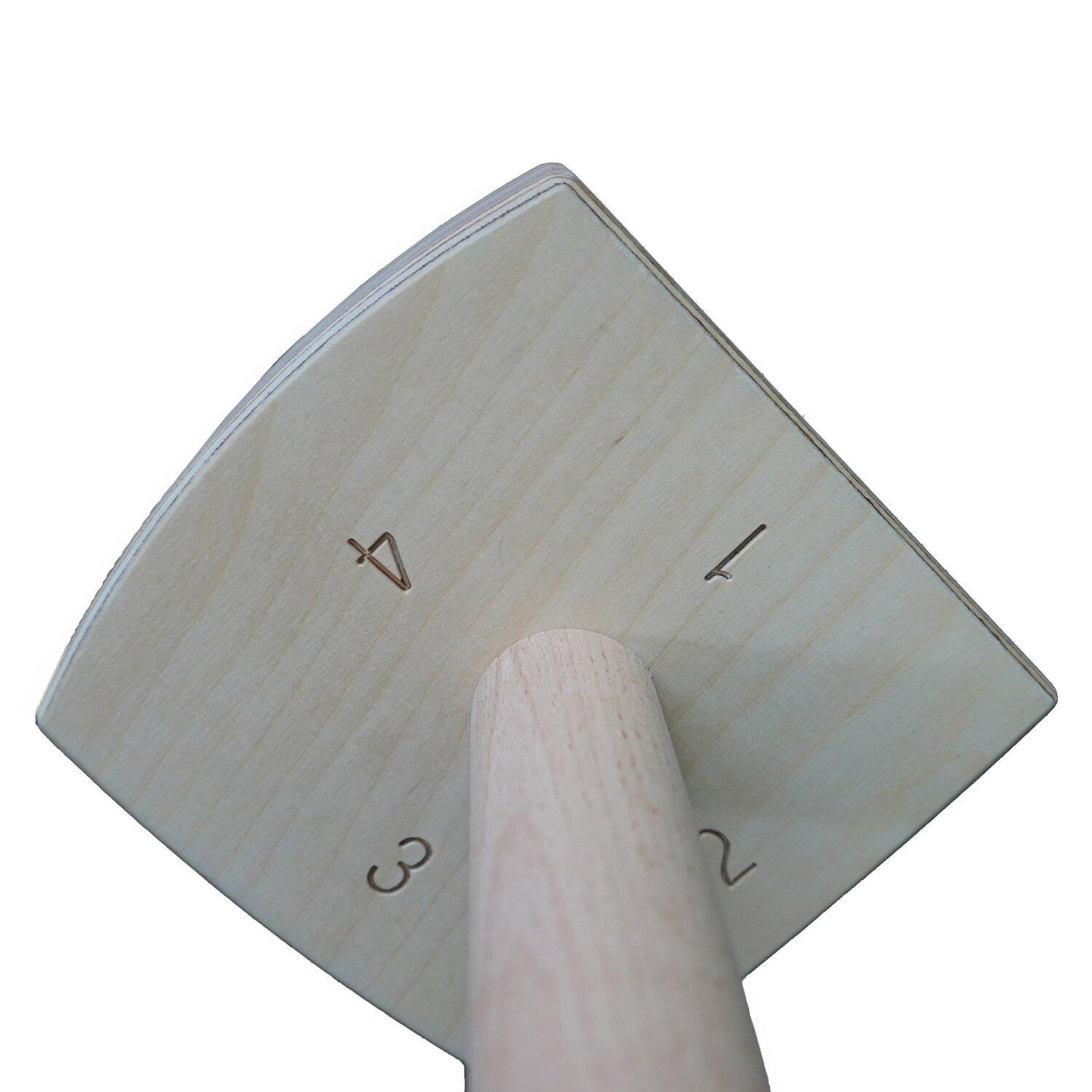 Liegestützgriffe 4 Level Bodybuilding Unisex Holz-Natur 4/6