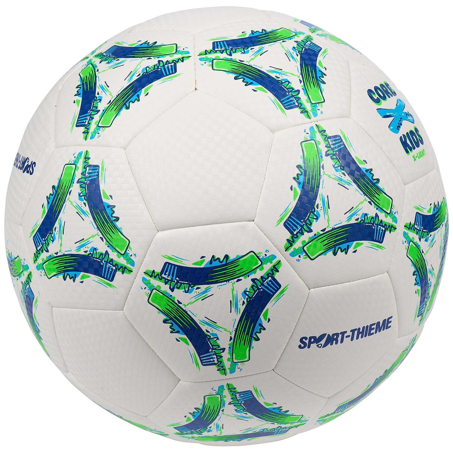 Fußball CoreX Kids X-Light Größe 5 Fußball Unisex Weiß-Grün-Blau 4/5