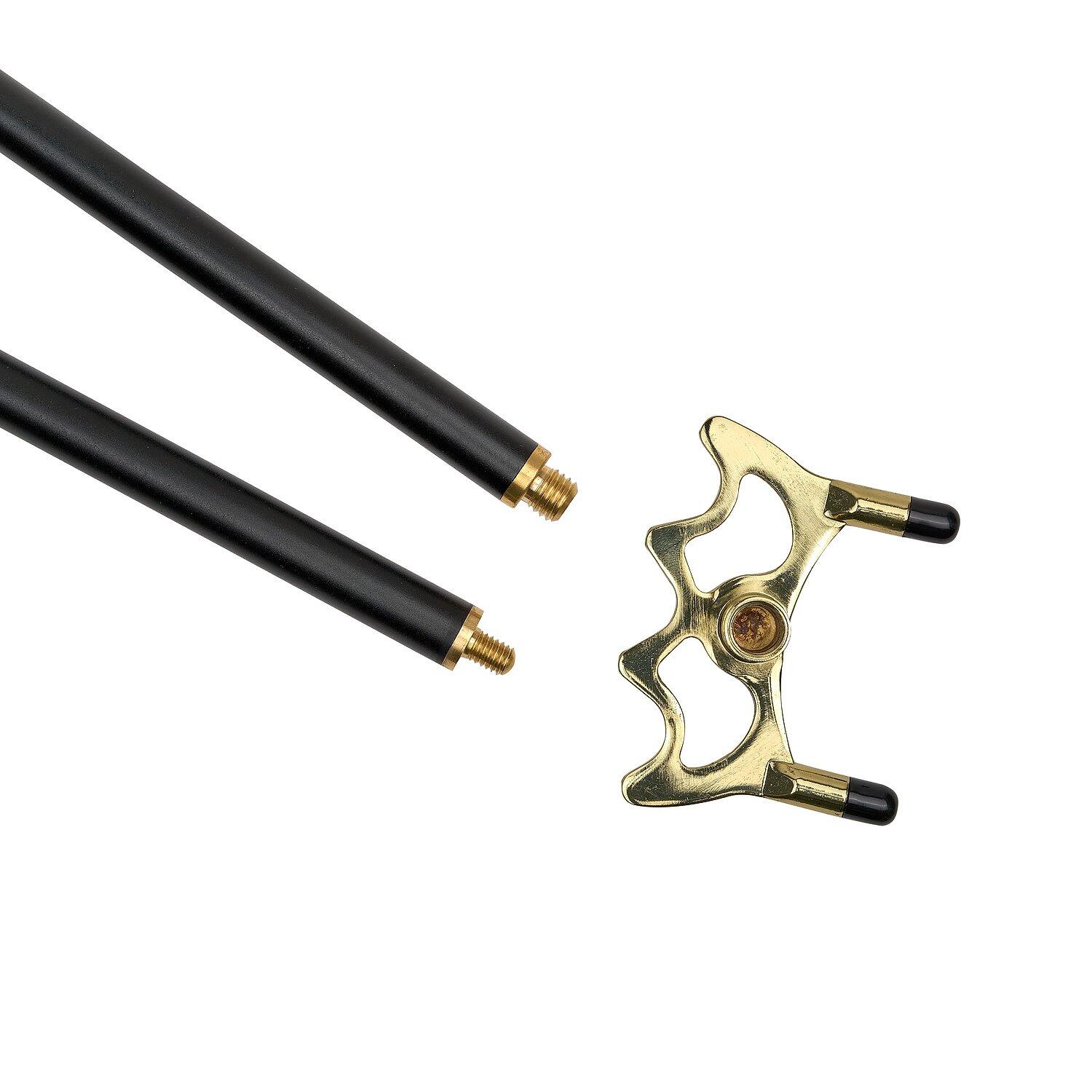 Queuebrücke Metallstab mit Metallgewinde Billard Unisex 2/6