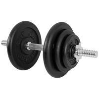 KIT D'HALTÈRES COURT 20KG AVEC DISQUES EN FONTE | MUSCULATION | 25MM