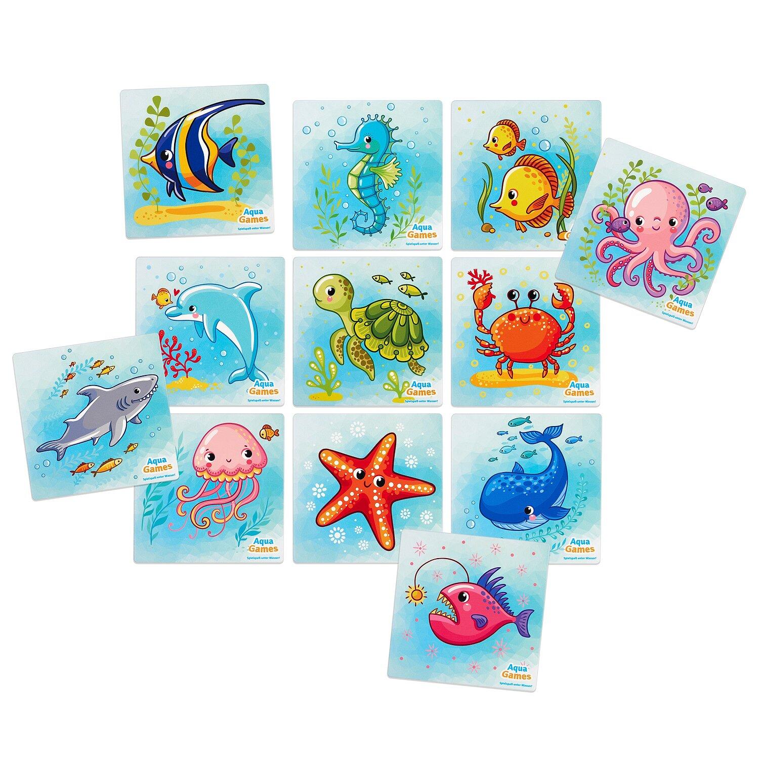 Unterwasser-Spiel Memo Mini Schwimmen Unisex 4/6