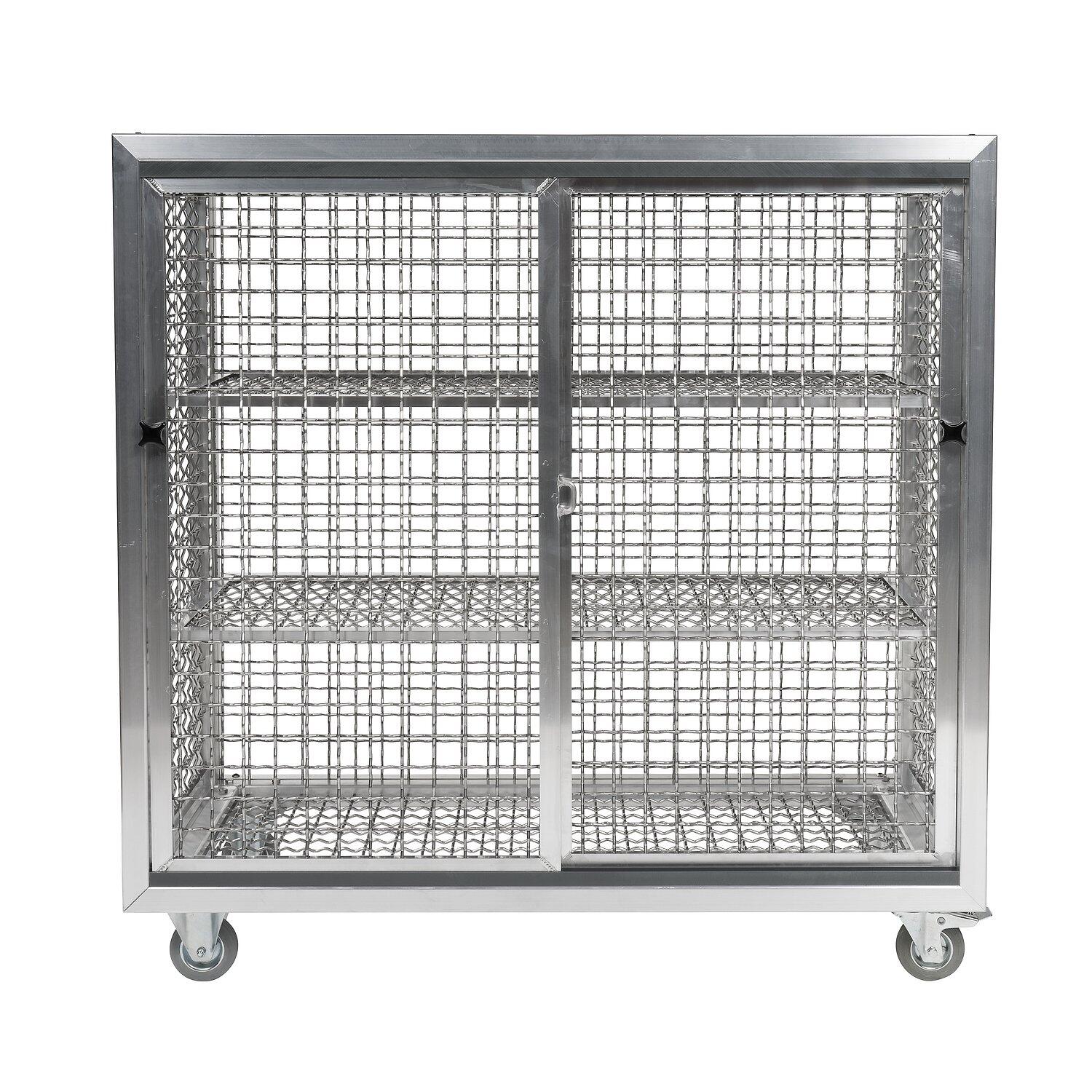 Gitterregalwagen Schwimmbad 125x62x125 cm Mit Rädern Leichtathletik Unisex 3/6